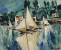 VOILIER BOATS ON THE MARNE Maurice de Vlaminck navires